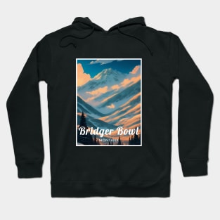 Bridger Bowl ski Montana USA Hoodie